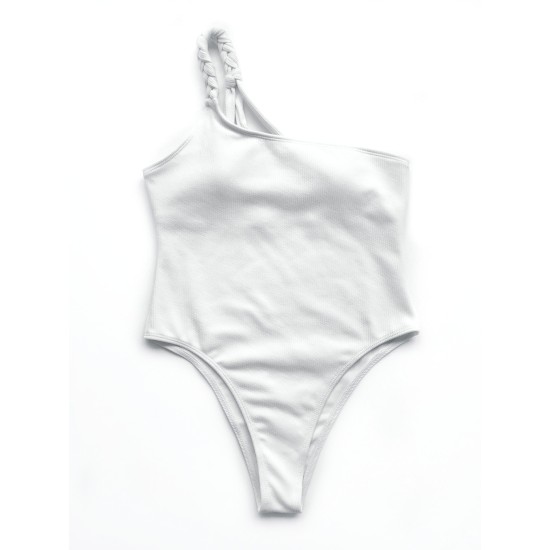 One-Shoulder Simple One-Piece Swimwear One-Shoulder Simple One-Piece Swimwear