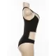 Sleeveless Mesh One-Shoulder Solid Color Split-Joint One-Piece Swimwear Sleeveless Mesh One-Shoulder Solid Color Split-Joint One-Piece Swimwear