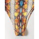 Sleeveless Printing Hollow Bandage Monokini Swimwear Sleeveless Printing Hollow Bandage Monokini Swimwear
