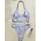 Halterneck Irregular Hollow Backless Monokini Swimwear