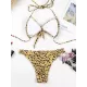 Leopard Print Knotted One-Piece Swimwear Leopard Print Knotted One-Piece Swimwear