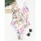 Floral-Print Bandage Hollow Split Bikini Swimsuit