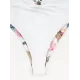 Floral-Print Bandage Hollow Split Bikini Swimsuit Floral-Print Bandage Hollow Split Bikini Swimsuit