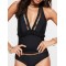Solid Color Tasseled Hollow Split-Join One-Piece Swimwear