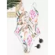 Floral Printed Hollow Backless Sexy One-Piece Swimwear Floral Printed Hollow Backless Sexy One-Piece Swimwear