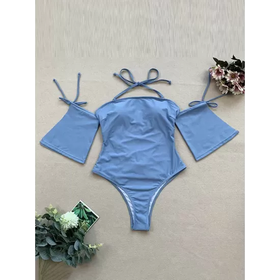 Floral-Print Off-The-Shoulder One-Piece Swimsuit Floral-Print Off-The-Shoulder One-Piece Swimsuit