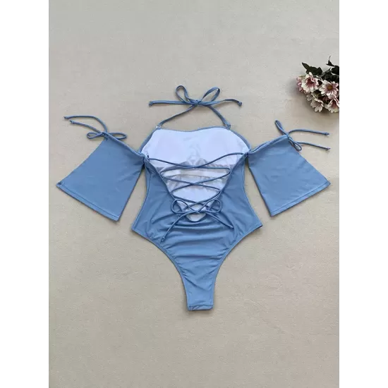 Floral-Print Off-The-Shoulder One-Piece Swimsuit Floral-Print Off-The-Shoulder One-Piece Swimsuit