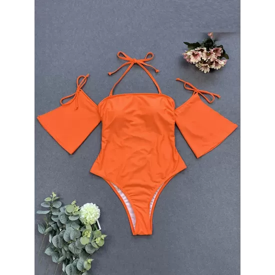 Floral-Print Off-The-Shoulder One-Piece Swimsuit Floral-Print Off-The-Shoulder One-Piece Swimsuit