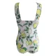 Cropped Floral Print One-Piece Swimsuit Cropped Floral Print One-Piece Swimsuit