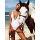 Deep V-Neck Sexy Bohemia One-Piece Swimwear Deep V-Neck Sexy Bohemia One-Piece Swimwear