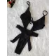 Hollow Sexy Bandage Solid One-Piece Swimwear Hollow Sexy Bandage Solid One-Piece Swimwear