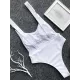 Ribbed Plain Wide Strap One-Piece Swimsuit Ribbed Plain Wide Strap One-Piece Swimsuit