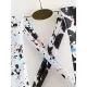 Deep V-Neck Leopard Double Color Split-Joint Bandage One-Piece Swimwear Deep V-Neck Leopard Double Color Split-Joint Bandage One-Piece Swimwear