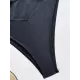 Solid Color Hollow One-Piece Swimwear Solid Color Hollow One-Piece Swimwear
