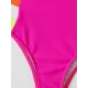 Fuchsia Contrast Color One-Piece Swimsuit Fuchsia Contrast Color One-Piece Swimsuit