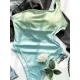 Fashion Gradient One Shoulder Hollow One-Piece Swimsuit Fashion Gradient One Shoulder Hollow One-Piece Swimsuit