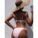 Beach Padded Hollow Falbala Spaghetti-Neck One-Piece Swimwear Beach Padded Hollow Falbala Spaghetti-Neck One-Piece Swimwear