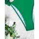 Beach Padded Hollow Falbala Spaghetti-Neck One-Piece Swimwear Beach Padded Hollow Falbala Spaghetti-Neck One-Piece Swimwear