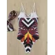 Beach Padded Printed One-Piece Swimwear Beach Padded Printed One-Piece Swimwear