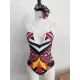 Beach Padded Printed One-Piece Swimwear Beach Padded Printed One-Piece Swimwear