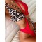 Backless Belly-Hollow Color-Block Leopard Padded Halter-Neck One-Piece Swimwear