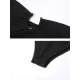 Padded Belly-Hollow Solid Color Tube One-Piece Swimwear Padded Belly-Hollow Solid Color Tube One-Piece Swimwear