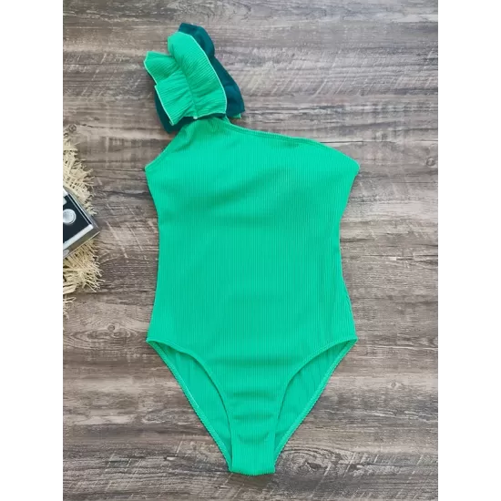 Flower Shape One-Shoulder One-Piece Swimwear&Cover-Ups Skirts Flower Shape One-Shoulder One-Piece Swimwear&Cover-Ups Skirts
