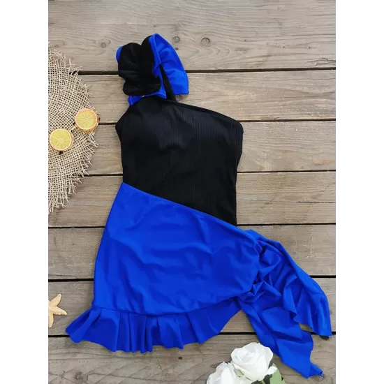 Flower Shape One-Shoulder One-Piece Swimwear&Cover-Ups Skirts Flower Shape One-Shoulder One-Piece Swimwear&Cover-Ups Skirts