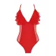 Padded Backless Contrast Color Lace-Up Split-Joint One-Piece Swimwear Padded Backless Contrast Color Lace-Up Split-Joint One-Piece Swimwear