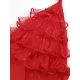 Padded Backless Contrast Color Lace-Up Split-Joint One-Piece Swimwear Padded Backless Contrast Color Lace-Up Split-Joint One-Piece Swimwear