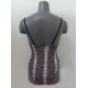 Snake-Print Bandeau Spaghetti-Neck One-Piece Swimwear Snake-Print Bandeau Spaghetti-Neck One-Piece Swimwear