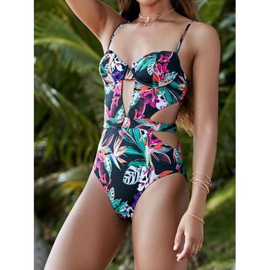 Sexy Hollow Split-Joint Underwired One-Piece Swimwear Sexy Hollow Split-Joint Underwired One-Piece Swimwear