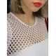 Sexy Hollow Net Yarn Long Sleeve One-Piece Swimwear Cover-Ups Tops Sexy Hollow Net Yarn Long Sleeve One-Piece Swimwear Cover-Ups Tops