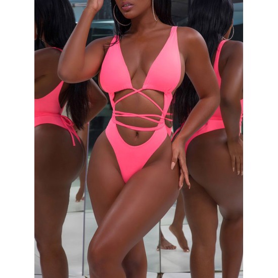 Nylon Sexy Bandage One-Piece Bikini Swimsuit Nylon Sexy Bandage One-Piece Bikini Swimsuit