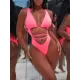 Nylon Sexy Bandage One-Piece Bikini Swimsuit Nylon Sexy Bandage One-Piece Bikini Swimsuit
