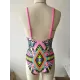 Spaghetti-Neck Floral Print Tight One-Piece Swimwear Spaghetti-Neck Floral Print Tight One-Piece Swimwear