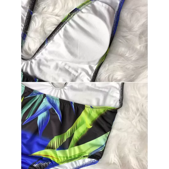 Halterneck Deep V-Neck Sexy One-Piece Swimwear Halterneck Deep V-Neck Sexy One-Piece Swimwear