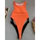 Monokini Sleeveless Split-Joint Backless One-Piece Swimwear Monokini Sleeveless Split-Joint Backless One-Piece Swimwear
