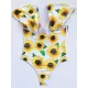Sunflower Short Sleeve Underwired One-Piece Swimwear Sunflower Short Sleeve Underwired One-Piece Swimwear