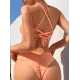 Monokini Split-Joint Halterneck Padded Bandage One-Piece Swimwear Monokini Split-Joint Halterneck Padded Bandage One-Piece Swimwear