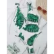 Sleeveless Monstera Ceriman Backless One-Piece Swimwear Sleeveless Monstera Ceriman Backless One-Piece Swimwear