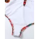 Floral Spaghetti-Neck Backless Hollow One-Piece Swimwear Floral Spaghetti-Neck Backless Hollow One-Piece Swimwear