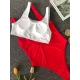 Two-Piece Sleeveless Floral Print Padded One-Piece Swimwear Two-Piece Sleeveless Floral Print Padded One-Piece Swimwear