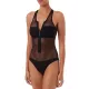 Strapless Mesh Hollow Zipper Breathable One-Piece Swimwear Strapless Mesh Hollow Zipper Breathable One-Piece Swimwear
