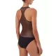 Strapless Mesh Hollow Zipper Breathable One-Piece Swimwear Strapless Mesh Hollow Zipper Breathable One-Piece Swimwear