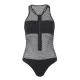 Strapless Mesh Hollow Zipper Breathable One-Piece Swimwear Strapless Mesh Hollow Zipper Breathable One-Piece Swimwear
