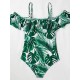 Monstera Ceriman Off-The-Shoulder Padded One-Piece Swimwear Monstera Ceriman Off-The-Shoulder Padded One-Piece Swimwear
