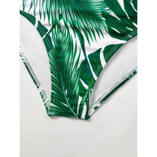 Monstera Ceriman Off-The-Shoulder Padded One-Piece Swimwear Monstera Ceriman Off-The-Shoulder Padded One-Piece Swimwear