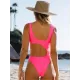 Belly-Hollow Color-Block Sleeveless Backless One-Piece Monokini Swimwear Belly-Hollow Color-Block Sleeveless Backless One-Piece Monokini Swimwear