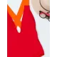 Deep V-Neck Solid Color Sexy Slim Backless One-Piece Swimwear Deep V-Neck Solid Color Sexy Slim Backless One-Piece Swimwear
